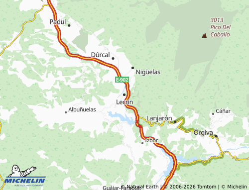 Kaart MICHELIN Lecrín - ViaMichelin