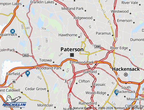 Carte MICHELIN Paterson - ViaMichelin