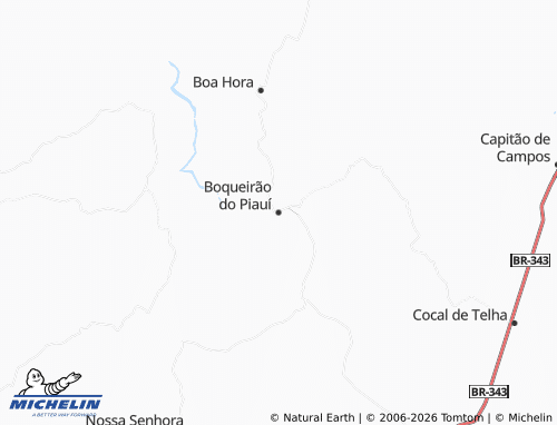 Mapa MICHELIN Boqueirão do Piauí - ViaMichelin