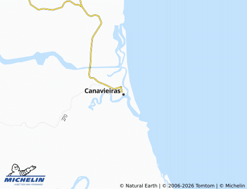 Mapa MICHELIN Canavieiras - ViaMichelin