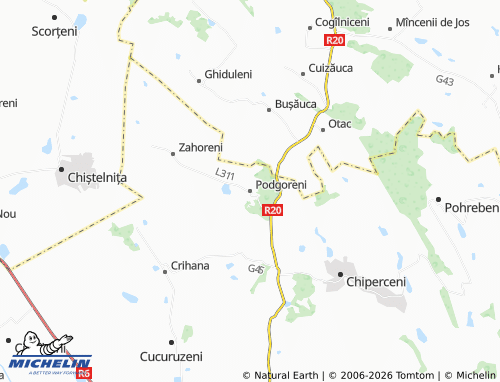 MICHELIN Podgoreni map - ViaMichelin
