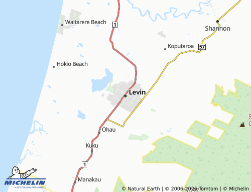 Mapa MICHELIN Levin - ViaMichelin