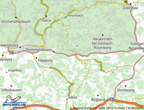 MICHELIN Hartmannshof map - ViaMichelin