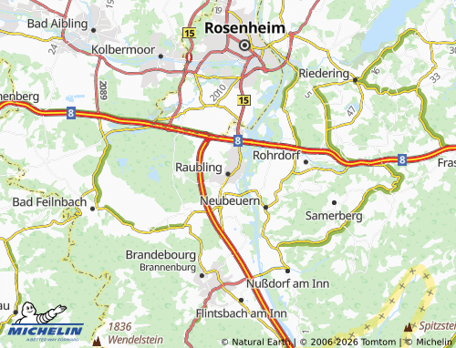 Mapa MICHELIN Raubling - ViaMichelin