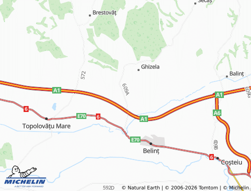 Mappa MICHELIN Șanovița - ViaMichelin