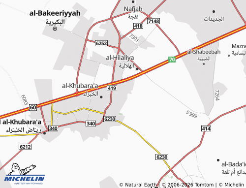 MICHELIN-Landkarte Tayyibah - ViaMichelin