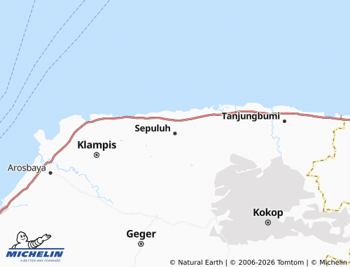 MICHELIN Sepuluh map - ViaMichelin