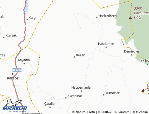 Mappa MICHELIN Kozan - ViaMichelin