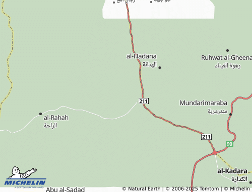 MICHELIN Al Hadanah map - ViaMichelin