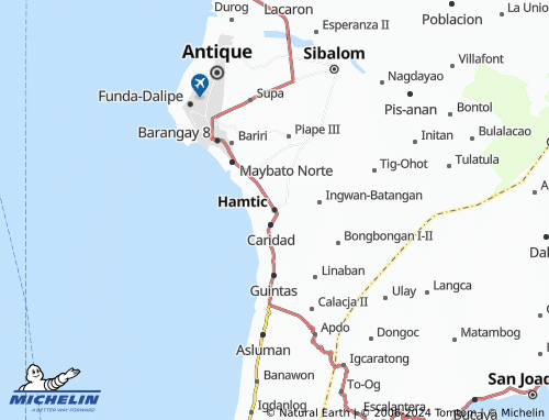 MICHELIN-Landkarte Hamtic - ViaMichelin