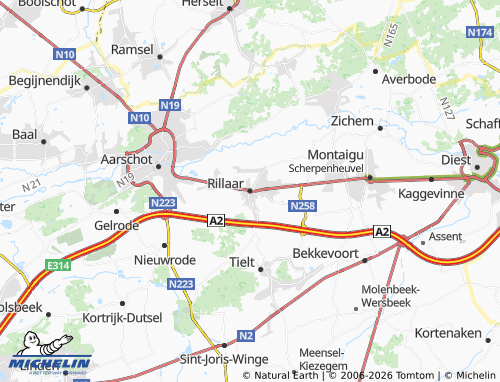 Mappa MICHELIN Rillaar - ViaMichelin