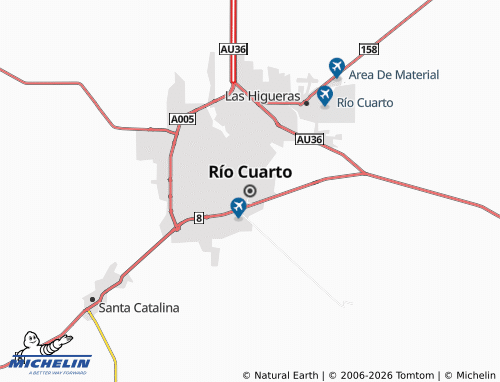 MICHELIN-Landkarte Río Cuarto - ViaMichelin