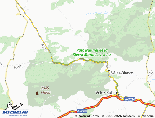 MICHELIN María map - ViaMichelin
