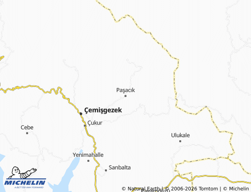 MICHELIN Paşacık map - ViaMichelin