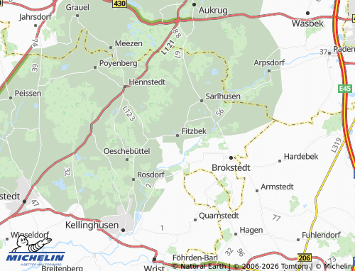 MICHELIN Fitzbek map - ViaMichelin