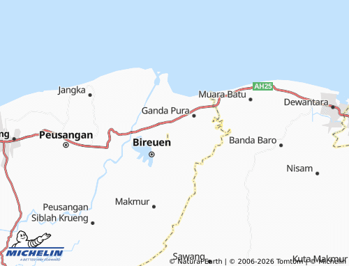 MICHELIN Leubu Cot map - ViaMichelin