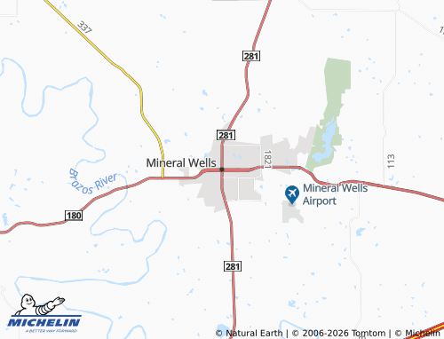 Carte MICHELIN Mineral Wells - ViaMichelin