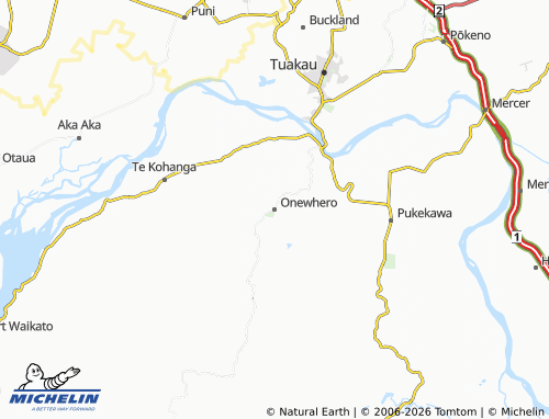 Mapa MICHELIN Onewhero - ViaMichelin