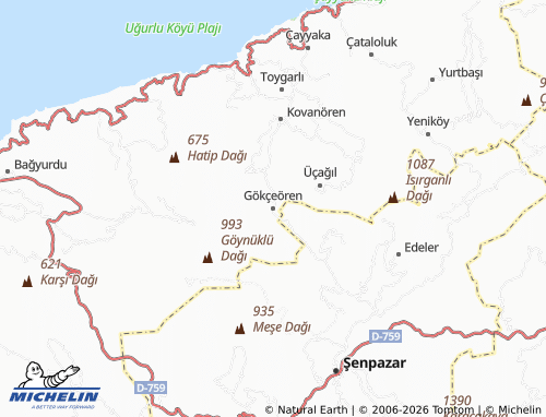 Mappa MICHELIN Gökçeören - ViaMichelin
