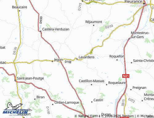 MICHELIN Lavardens map - ViaMichelin