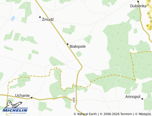 MICHELIN-Landkarte Buśno - ViaMichelin