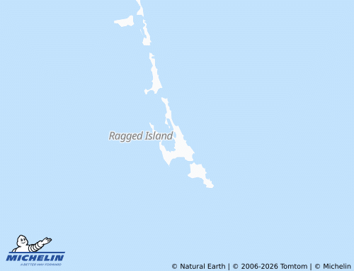 MICHELIN Ragged Island map - ViaMichelin