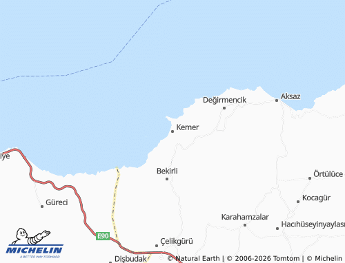 Mappa MICHELIN Kemer - ViaMichelin