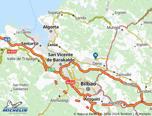 Carte MICHELIN Erandiogoikoa - ViaMichelin