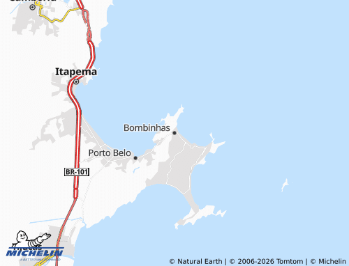 Mapa MICHELIN Bombinhas - ViaMichelin
