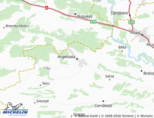 Mappa MICHELIN Argetoaia - ViaMichelin