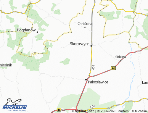 MICHELIN Mroczkowa map - ViaMichelin