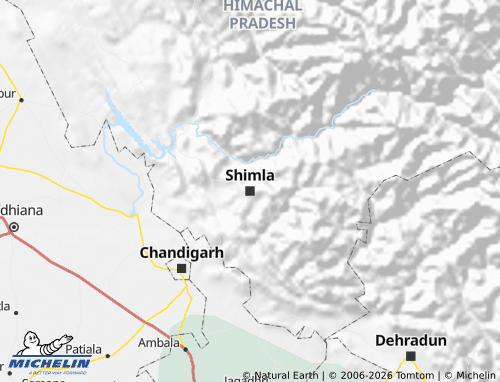Carte MICHELIN Himachal Pradesh - ViaMichelin