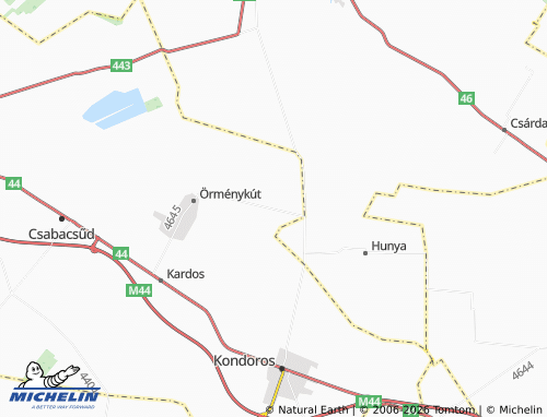 Mapa MICHELIN Szironydűlő - ViaMichelin