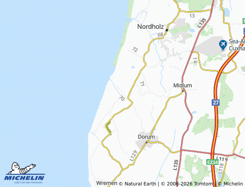 MICHELIN Dorumer Altendeich map - ViaMichelin