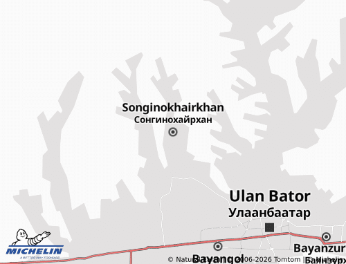 Mappa MICHELIN Songinokhairkhan - ViaMichelin