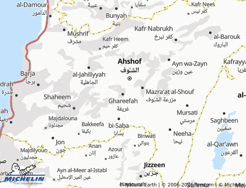 Mapa MICHELIN Ghareefah - ViaMichelin