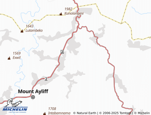 MICHELIN Ezihewuleni map - ViaMichelin