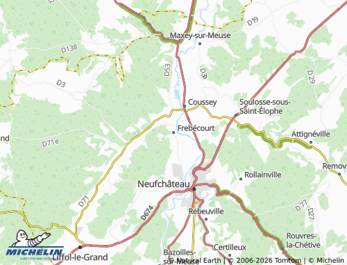 Mappa MICHELIN Frebécourt - ViaMichelin