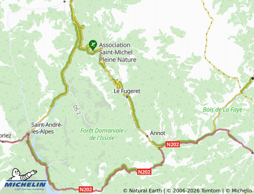 MICHELIN Le Fugeret map - ViaMichelin
