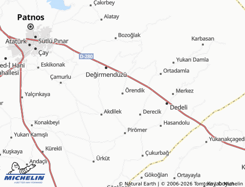 Mappa MICHELIN Örendik - ViaMichelin