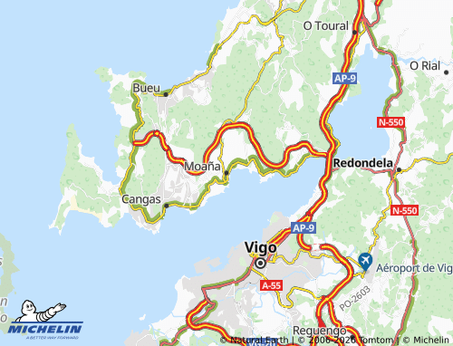 MICHELIN Moaña map - ViaMichelin