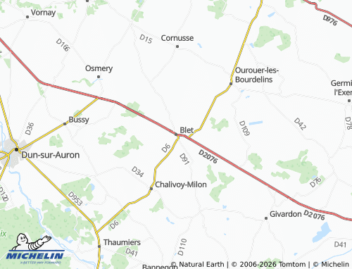 Mappa MICHELIN Blet - ViaMichelin
