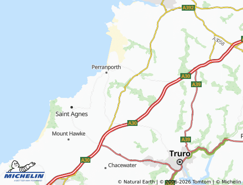 Carte MICHELIN Perranzabuloe - ViaMichelin