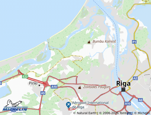 Mapa MICHELIN Mežāres - ViaMichelin