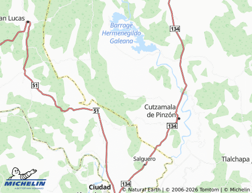MICHELIN-Landkarte Tamácuaro - ViaMichelin