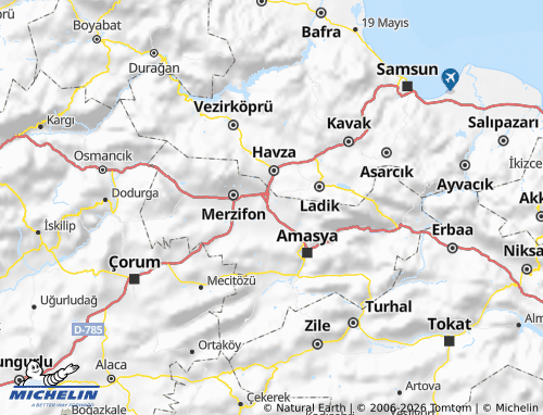 MICHELIN Suluova map - ViaMichelin