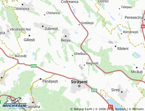 Mapa MICHELIN Ghelăuza - ViaMichelin