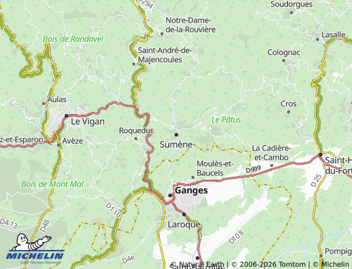 Kaart MICHELIN Sumène - ViaMichelin