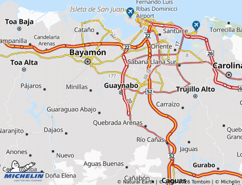 Carte MICHELIN Guaynabo - ViaMichelin