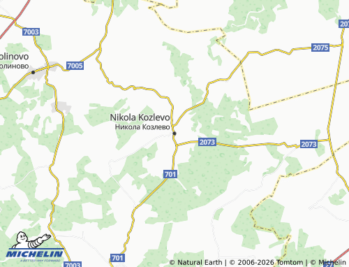 Mapa MICHELIN Nikola Kozlevo - ViaMichelin